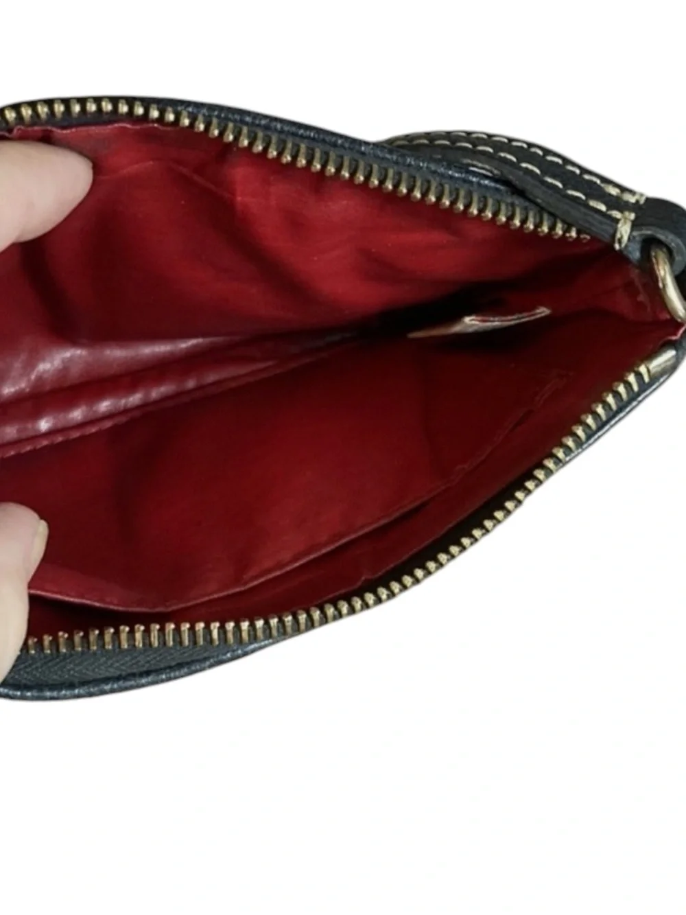 DOONEY & BURKE Classic Black Leather Bag -- 90's / Y2K Vibes
